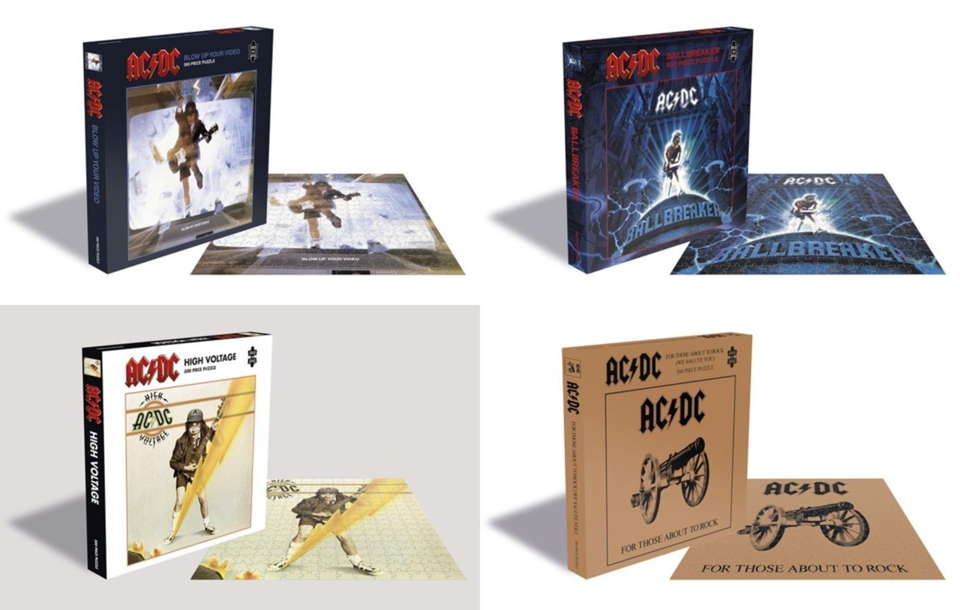 AC/DC lanza rompecabezas con portadas de sus discos | Garaje del Rock