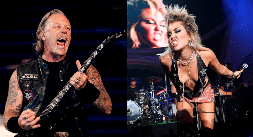 Metallica y Miley Cyrus cantan"Nothing Else Matters"