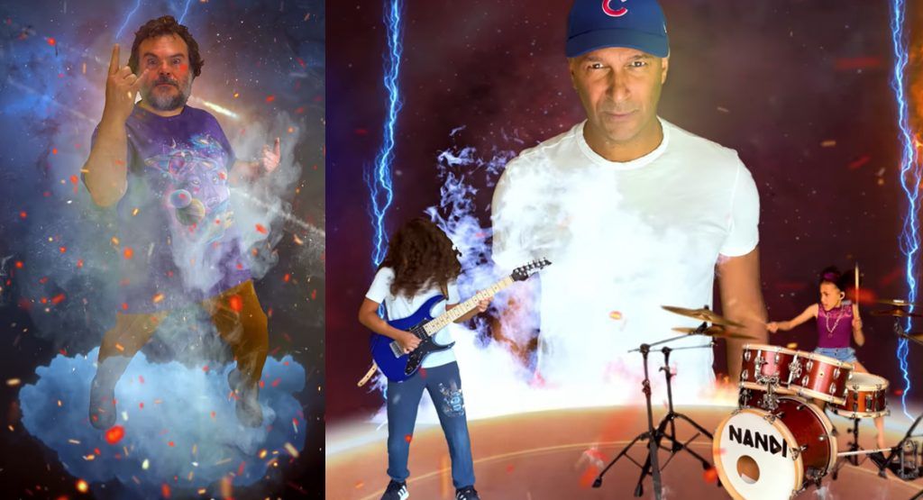 Nandi & Roman with Tom Morello, Jack Black and Greta Thunberg