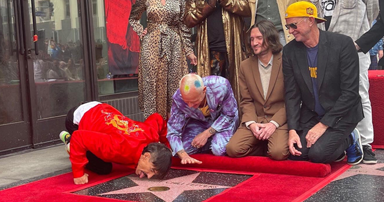 Así recibió Red Hot Chili Peppers su estrella en el Paseo de la Fama de Hollywood