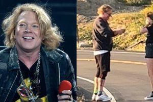 Una fan de Guns N' Roses se sorprende al toparse con Axl Rose en la calle