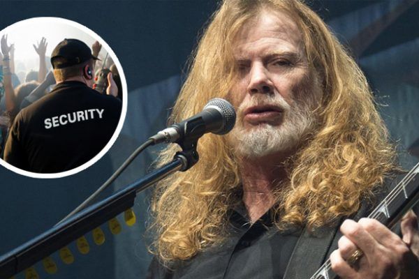 Mira a Dave Mustaine (Megadeth) regañar a un guardia de seguridad: "Cálmate o pediré que te saquen"