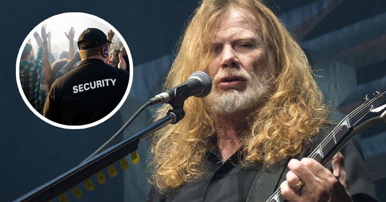 Mira a Dave Mustaine (Megadeth) regañar a un guardia de seguridad: "Cálmate o pediré que te saquen"