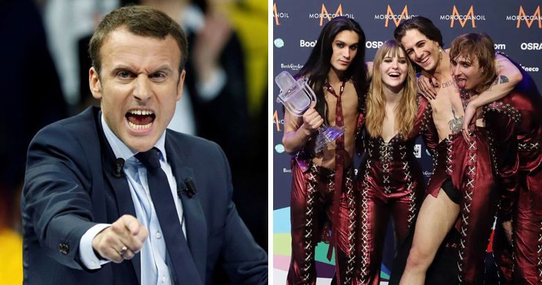 El presidente francés, Emmanuel Macron, intentó que descalificaran a Måneskin de Eurovisión